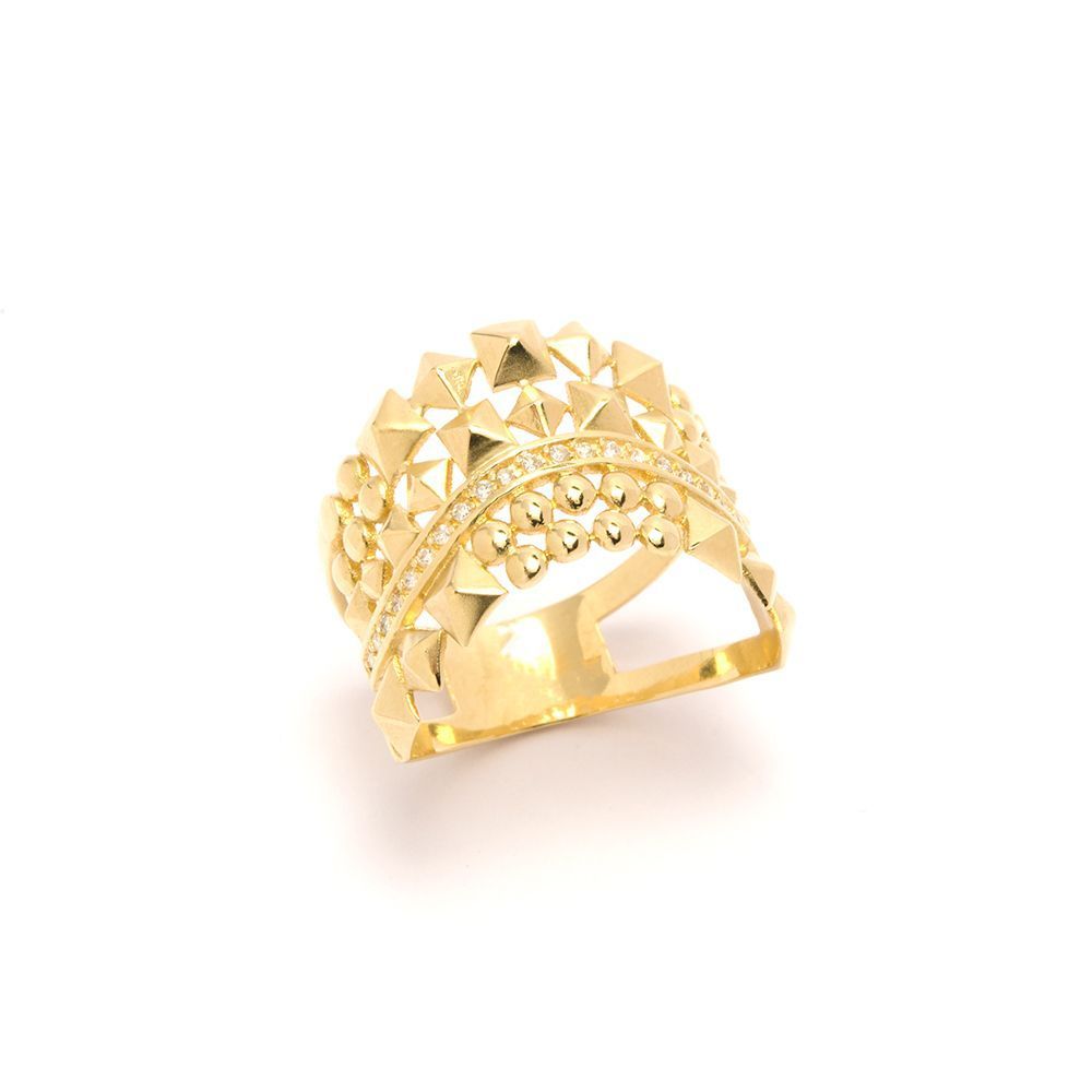 Anel Spike em Ouro 18 Kilates - 22862
